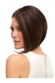 Chin Length Brown Without Bangs Synthetic Wigs