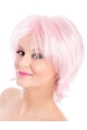 Straight Bobs Pink 8" Capless Wig Fashion