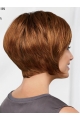 10" Chin Length Auburn Straight Comfortable Bob Wigs