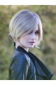 10" Chin Length Blonde Straight Fashion Bob Wigs