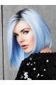 Blue Capless 12" Without Bangs Great Synthetic Wigs