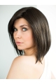 Brown 10" Straight Chin Length Bob Wigs