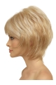 Chin Length Monofilament Synthetic Mono Synthetic Wigs For Women