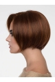 Straight Cropped Auburn Synthetic Bob Synthetic Wigs