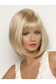 Braw Chin Length Blonde Straight Petite Synthetic Wigs