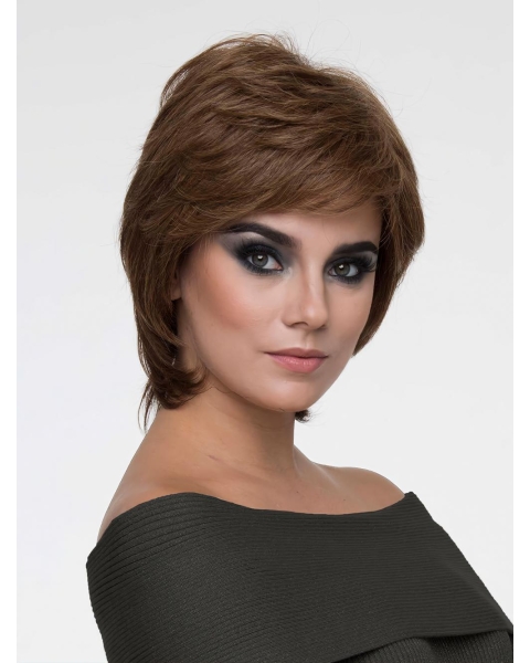 Monofilament Synthetic Wigs With Bangs