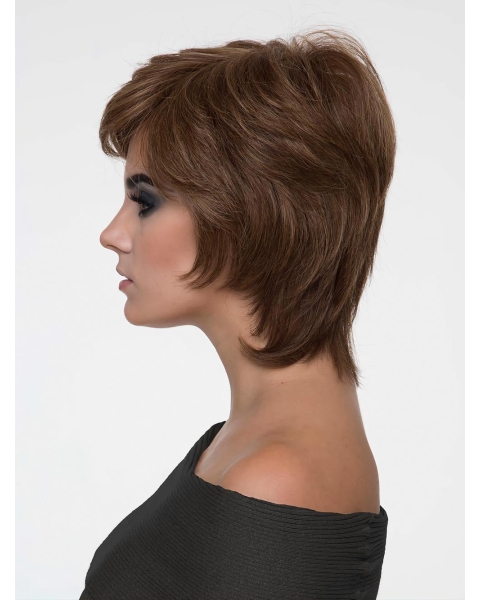 Monofilament Synthetic Wigs With Bangs