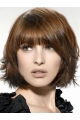 Brown Cool Straight Synthetic Medium Wigs