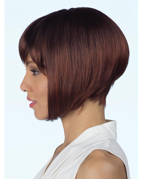 Stylish 10" Straight Bobs African American Wigs