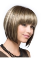 Traditiona Brown Straight Chin Length Synthetic Wigs