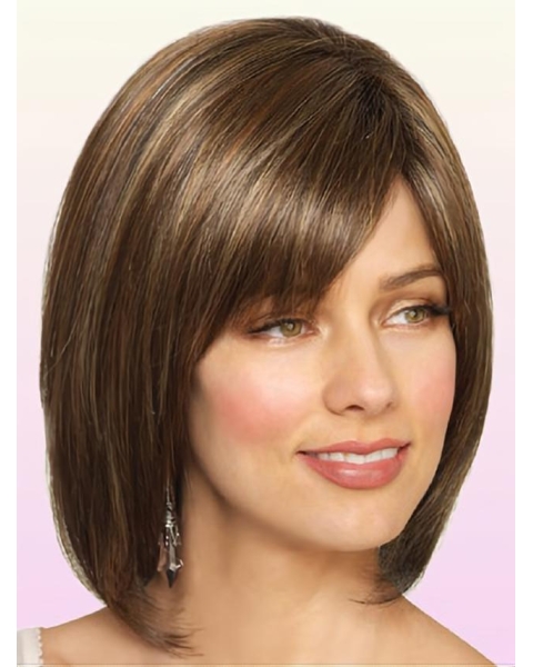 Great Monofilament Straight Chin Length Lace Wigs