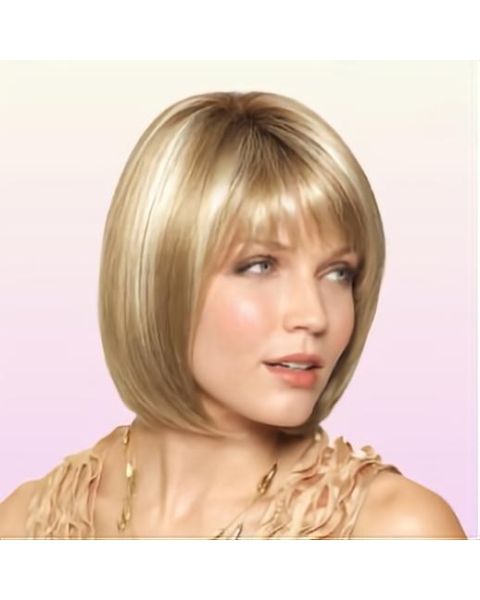 Great Monofilament Straight Chin Length Lace Wigs