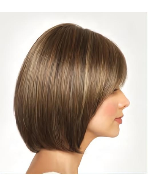 Great Monofilament Straight Chin Length Lace Wigs