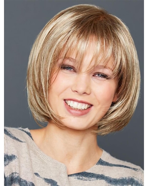 10" Straight Sleek Synthetic Bob Wigs