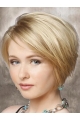 Soft Blonde Straight Chin Length Lace Front Wigs