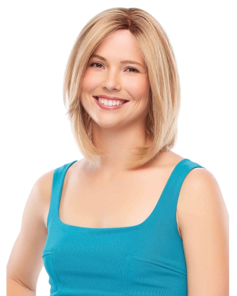 Fantastic Blonde Straight Chin Length 100% Hand-tied Comfortable Wigs