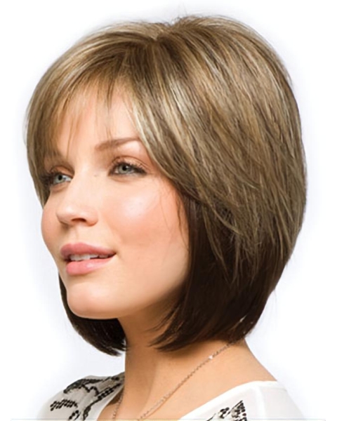 Brown Amazing Straight Synthetic Medium Wigs