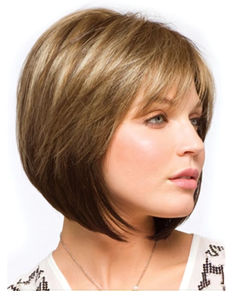 Brown Amazing Straight Synthetic Medium Wigs