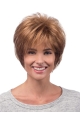 Layered Auburn Capless Synthetic Short Wigs