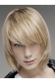 Traditiona Blonde Lace Front Chin Length Men Wigs