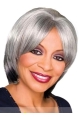 Dip Grey Lady Chin Length Wigs