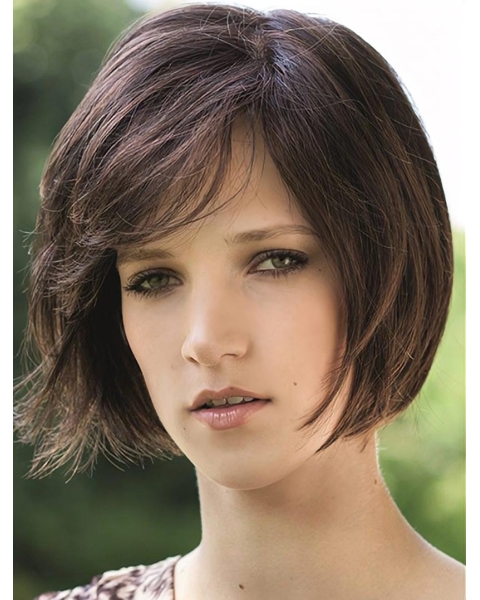 Fabulous Straight Monofilament Chin Length Lace Wigs