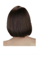 Ideal Brown Straight Chin Length Human Hair Wigs