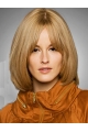 Blonde Chin Length Human Hair Bob Wigs