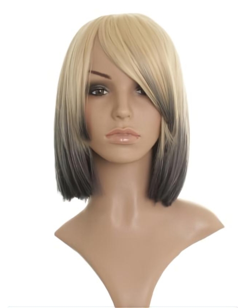 Blonde Straight Chin Length Celebrity Wigs