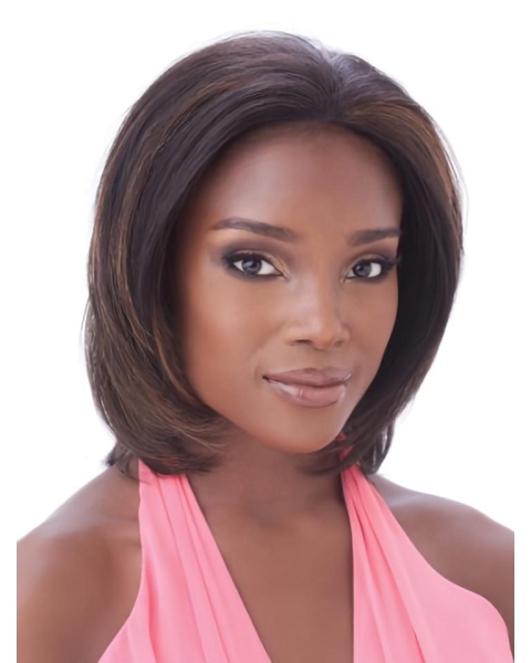 Unique Auburn Lace Front Chin Length Wigs