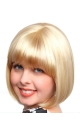 Bobs Suitable Blonde Straight Medium Wigs