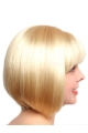 Bobs Suitable Blonde Straight Medium Wigs