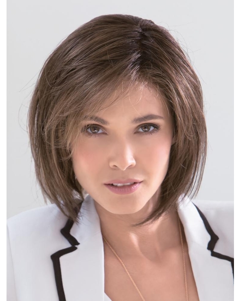 Beautiful Chin Length Straight Brown Bobs Perfect Wigs