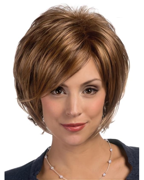 Fashion Straight Lace Front Chin Length Lace Wigs