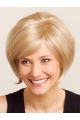 Pleasing Blonde Straight Chin Length Wigs