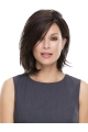 High Quality Black Straight Chin Length 100% Hand-tied Comfortable Wigs