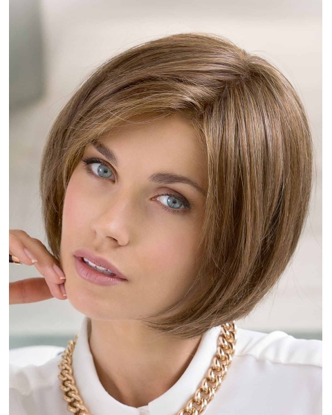 Popular Chin Length Straight Blonde Bobs Amazing Wigs