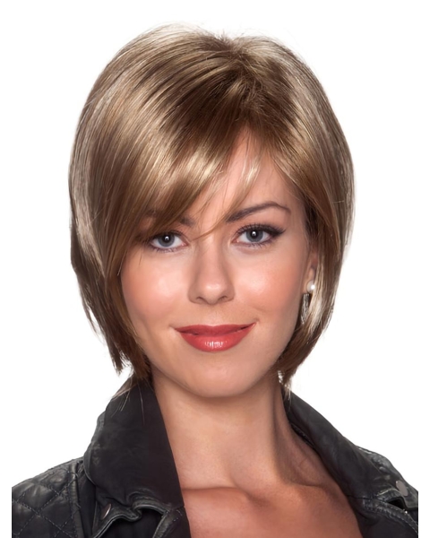 Wholesome Blonde Straight Chin Length Bob Wigs