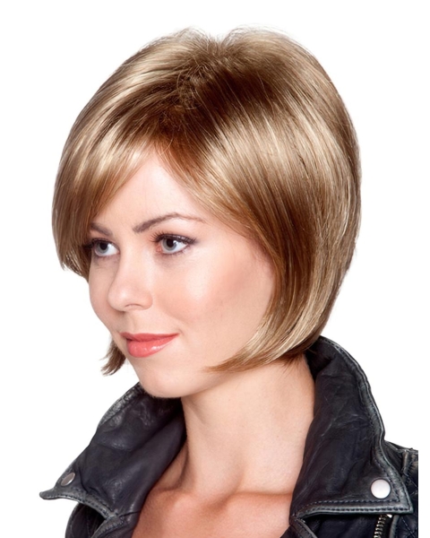 Wholesome Blonde Straight Chin Length Bob Wigs