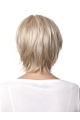 Sleek Blonde Straight Chin Length Monofilament Wigs