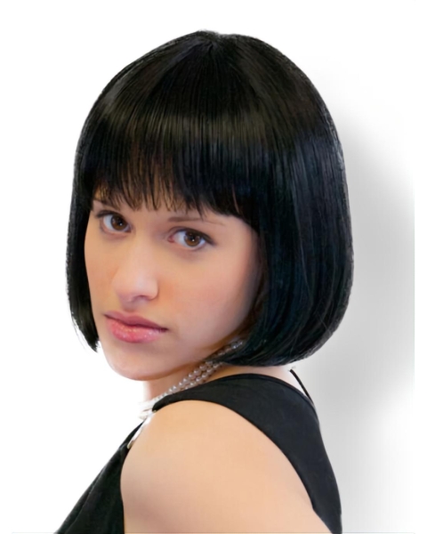 Good Straight Black Bobs New Design Wigs