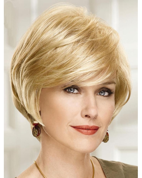 Fashional Chin Length Straight Blonde Bobs Fantastic Wigs