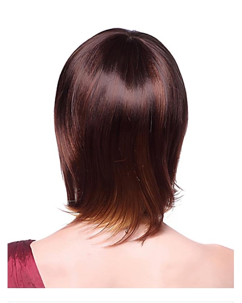 Online Auburn Straight Chin Length Synthetic Wigs