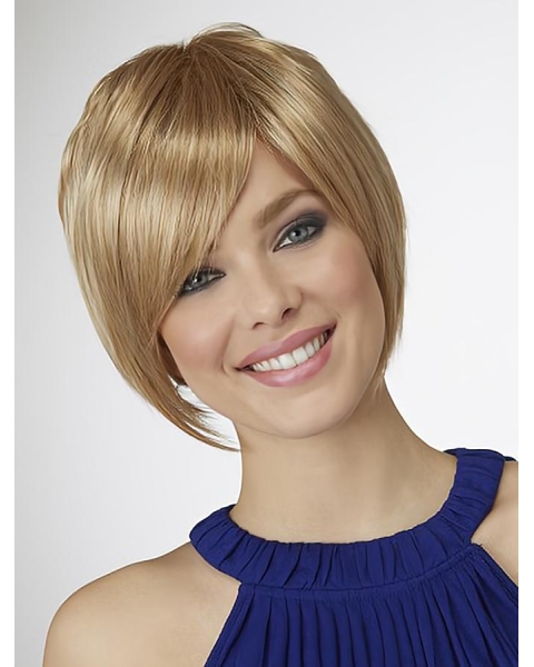 Amazing Chin Length Straight Blonde Bobs Beautiful Wigs