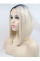 10" Straight Synthetic Ombre/2 Tone Bobs Chin Length Lace Front Wigs