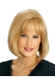 Convenient Blonde Straight Chin Length Celebrity Wigs