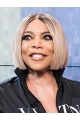 Lace Front Chin Length Grey Straight Bobs Wendy Williams Wigs