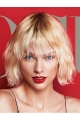 Lace Front Chin Length Silver Straight With Bangs Taylor Swift Wigs