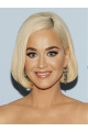 Straight Grey Capless Chin Length Bobs Katy Perry Wigs