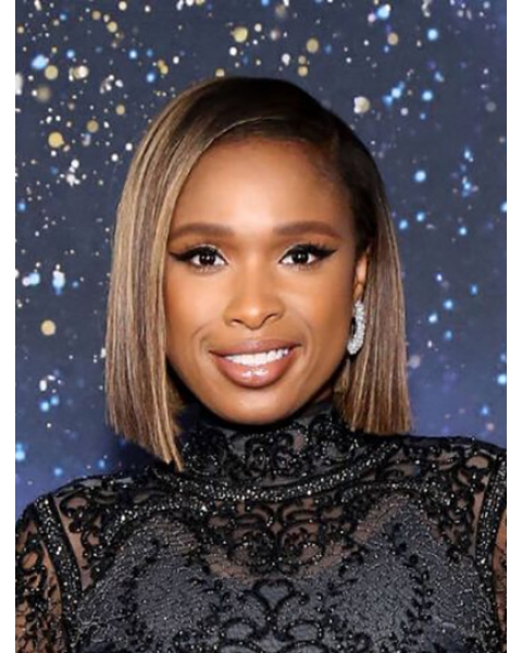 Straight Blonde Lace Front Chin Length Bobs Jennifer Hudson Wigs